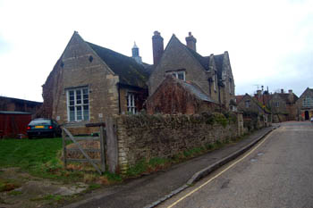 The older Harrold School buildings from the side January 2008